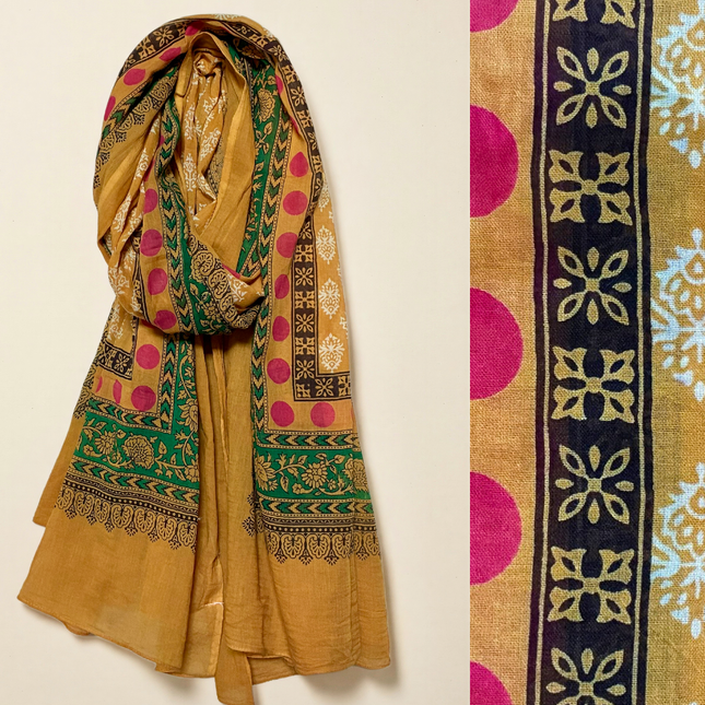 Sciarpa/ Beach Sarong Cotone ★ Oro