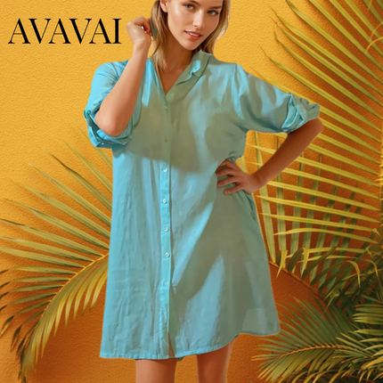 Zahara Camicia con Tasche ✨ Acqua