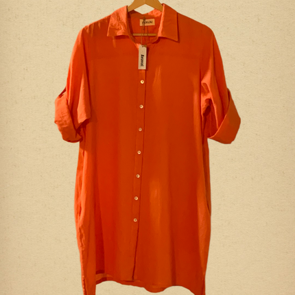 Zahara Camicia con Tasche ✨ Royal Orange