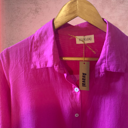 Zaraha Camicia con Tasche ✨ Fuchsia Obsession