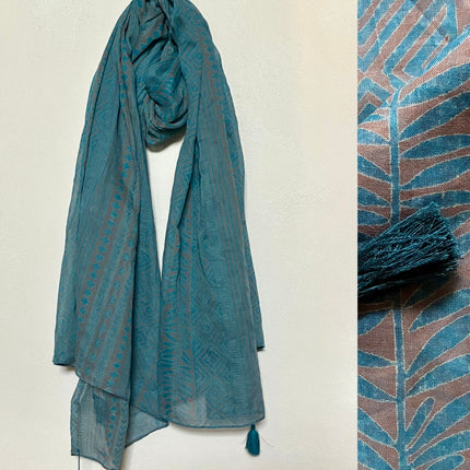 Sciarpa/ Beach Sarong Cotone ★ Petrolium