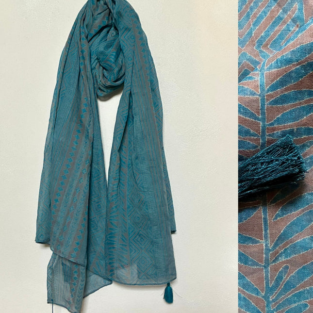 Sciarpa/ Beach Sarong Cotone ★ Petrolium
