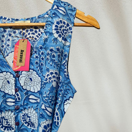 Vestito Petite 100% cotone stampato a blocchi ❤︎ Skyler