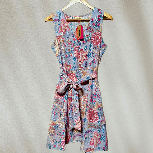 Vestito Petite 100% cotone stampato a blocchi ❤︎ Fragole