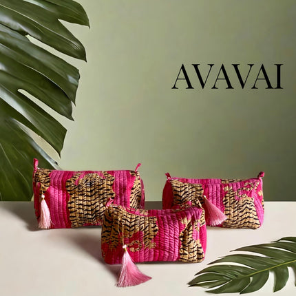 The Roary Pouches ✨ Fuchsia Tiger