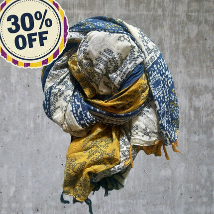 Sciarpa/ Beach Sarong Cotone ★ Cross Stitch
