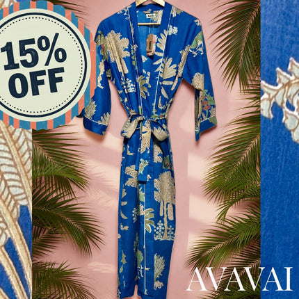 Accappatoio estivo in 100% cotone 🌱 Majorelle