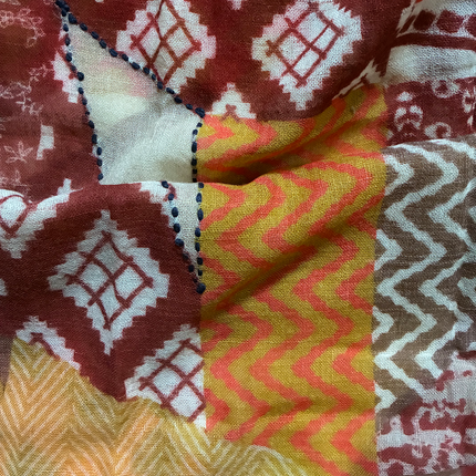 Sciarpa 100% Lana Ricamata a mano ❤️ Frankie