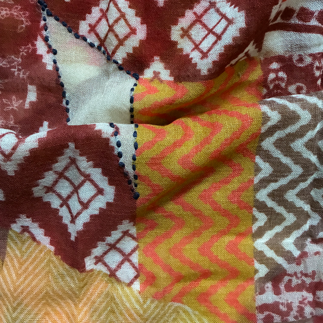 Sciarpa 100% Lana Ricamata a mano ❤️ Frankie