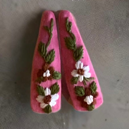 Hair Clips ❀ Ivy ❀ Fermagli Ricamati a mano