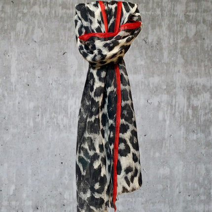 Sciarpa 100% Lana ❄️ Black Leopard