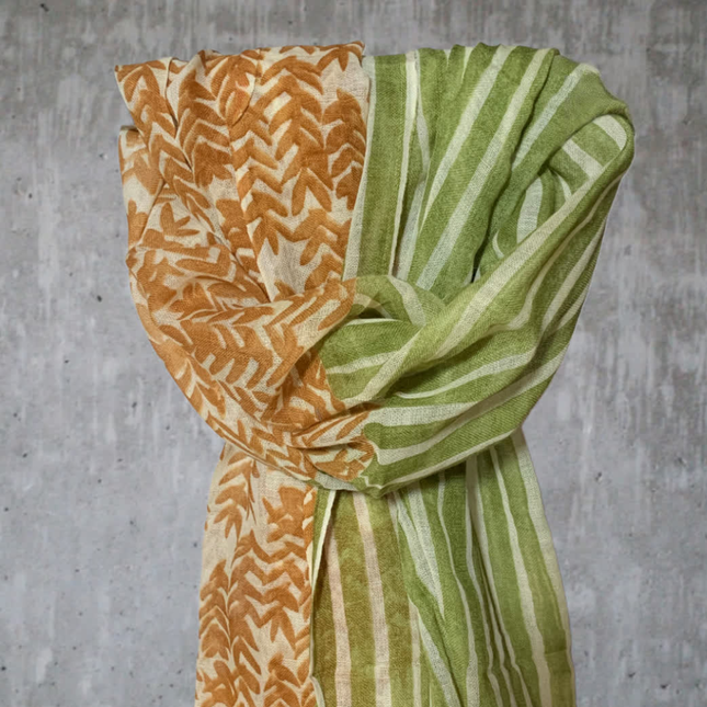 Sciarpa 100% Lana Block Printed ❄️ Espi