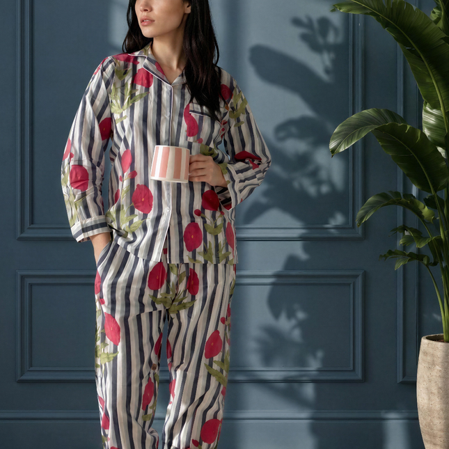 Pigiama Lungo 100% Cotone 🍁 Poppy