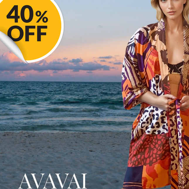 Beach Kimono ✨ Purple Jungle