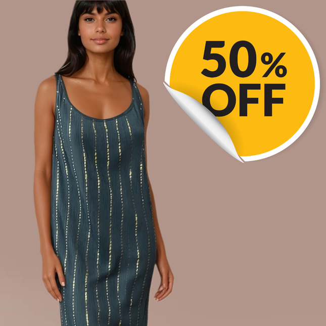 Abito Golden Stripes ✨Vestiti con strisce dorate