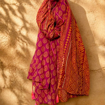 Sciarpa/ Beach Sarong Cotone ★ Carmine